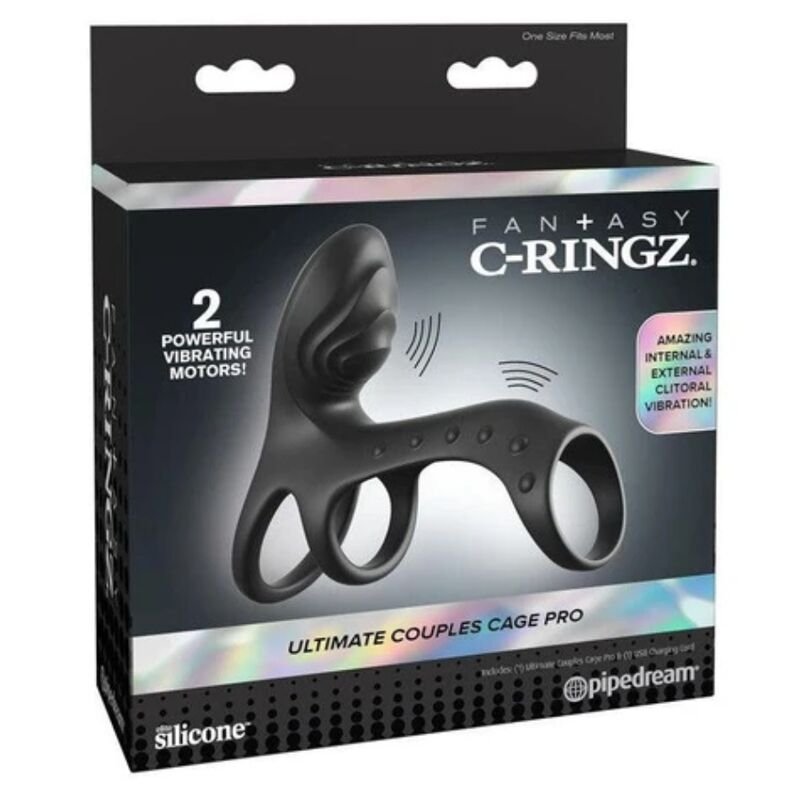 FANTASY C-RINGZ - ULTIMATE COUPLES CAGE PRO ANEL PENIANO VIBRATÓRIO 19,5 CM - Image 3