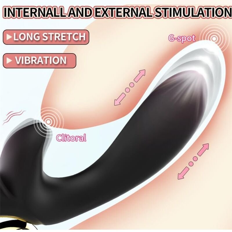 NALONE - LULU VIBRADOR MAGIC STICK COELHO ROSA - Imagem 4