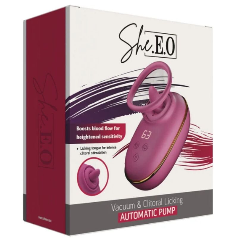 SHE.E.O - BOMBA AUTOMÁTICA DE ESTIMULAÇÃO CLITÓRICA COM EFEITO DE LAMBIDA (ROXA) - Image 5