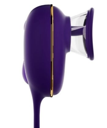 SHE.E.O - APARELHO DE SUCÇÃO CLITORIANA COM EFEITO DE LAMBIDA E ESTIMULADOR ANAL ROXO - Image 3