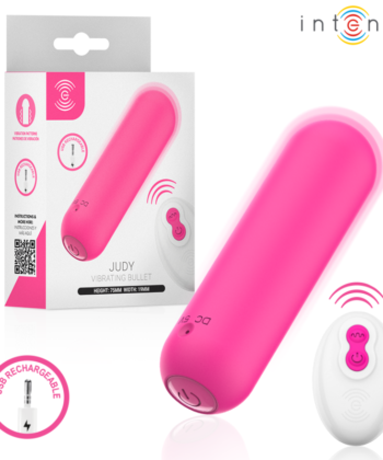 INTENSE - JUDY VIBRADOR BULLET RECARREGÁVEL COM CONTROLE REMOTO ROSA