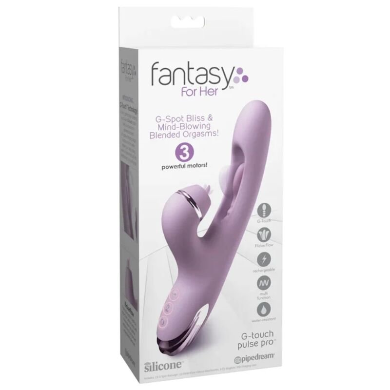 FANTASY FOR HER - G-TOUCH PULSE PRO VIBRADOR COELHO ROXO PARA PONTO G E CLITÓRIS - Imagem 2