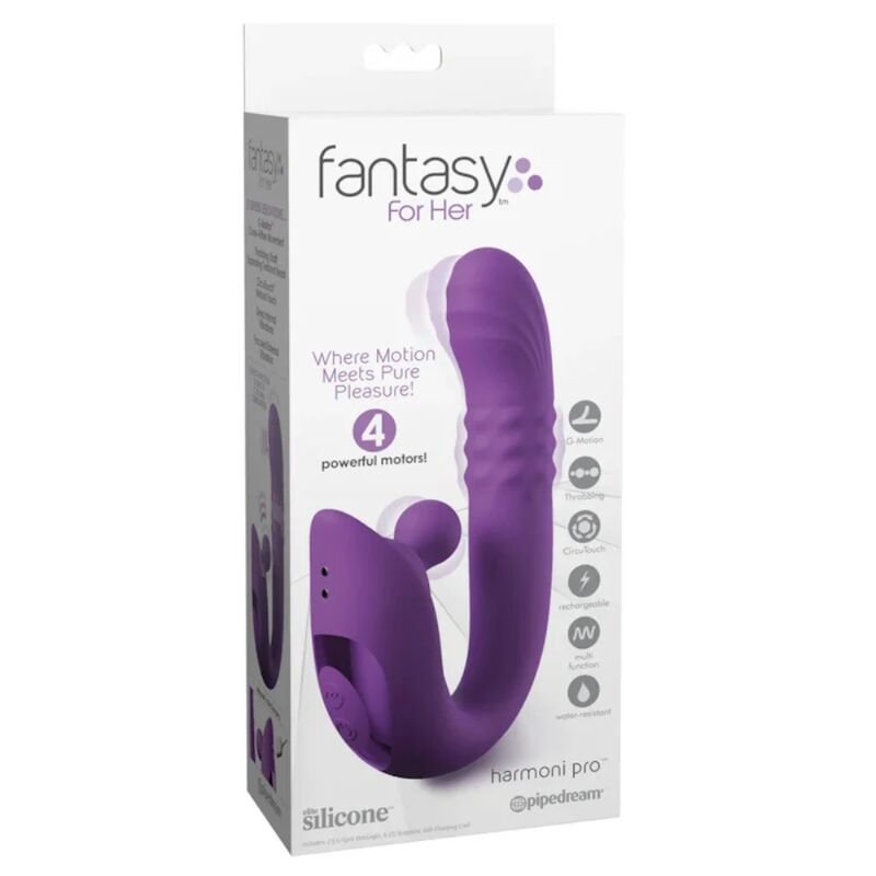 FANTASY FOR HER - HARMONI PRO VIBRADOR COELHO ROXO PARA PONTO G E CLITÓRIS - Image 5