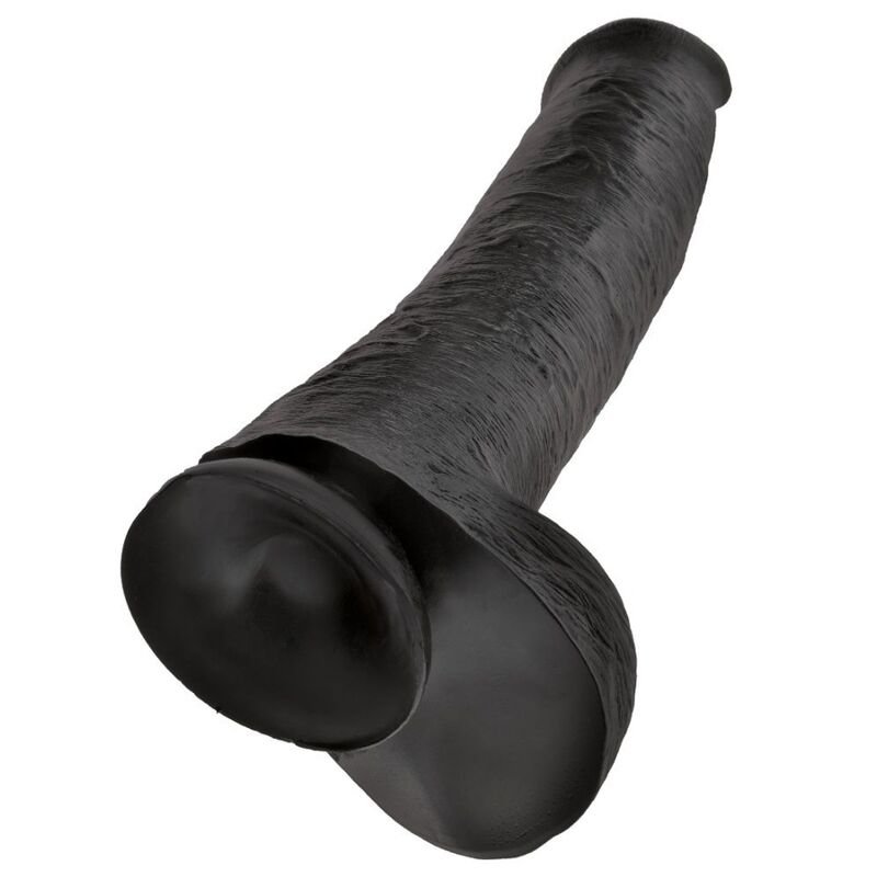 KING COCK - DILDO REALISTA COM TESTÍCULOS 38 CM PRETO - Image 3