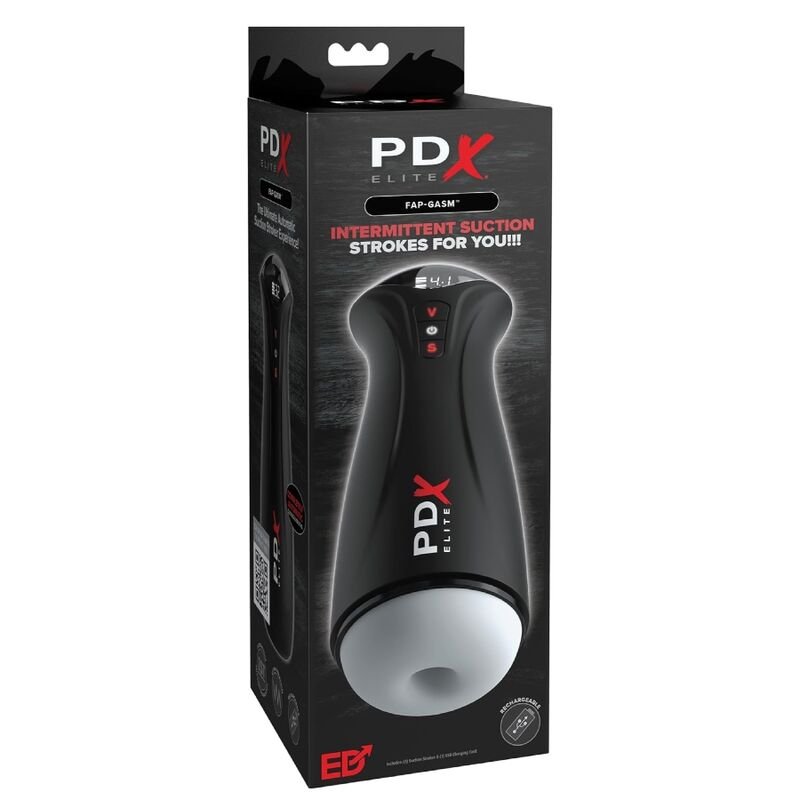 PDX ELITE - FAP-GASM CLEAR MASTURBADOR MASCULINO COM SUCÇÃO INTERMITENTE - Imagem 4
