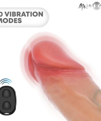 Visão alternativa de MR INTENSE - CAPA DE SILICONE PARA PÊNIS COM VIBRADOR ARNOLD M E CONTROLE REMOTO 14,5 CM -Ø- 4 CM