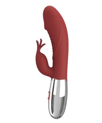 PRETTY LOVE - VIBRADOR COELHO DE JACARANDÁ 30 FUNÇÕES RECARREGÁVEL VIA USB VERMELHO - Imagem 4