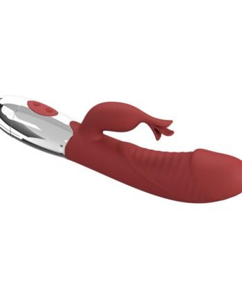 PRETTY LOVE - VIBRADOR COELHO DE JACARANDÁ 30 FUNÇÕES RECARREGÁVEL VIA USB VERMELHO - Imagem 5
