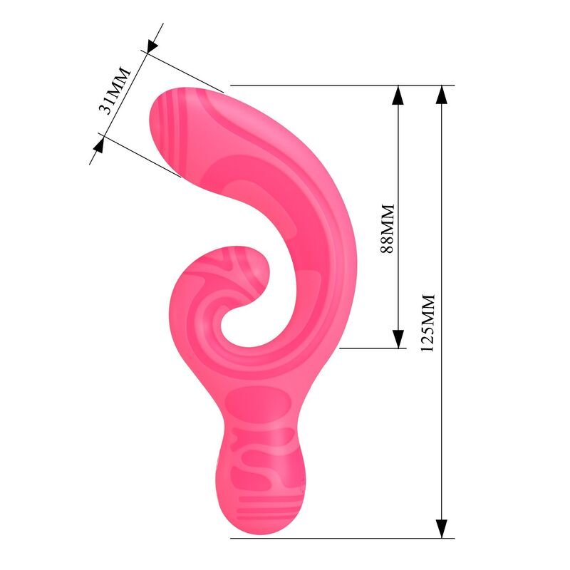 PRETTY LOVE - VERITY MASSAGEADOR DE DUAS PONTAS RECARREGÁVEL POR USB - Imagem 5