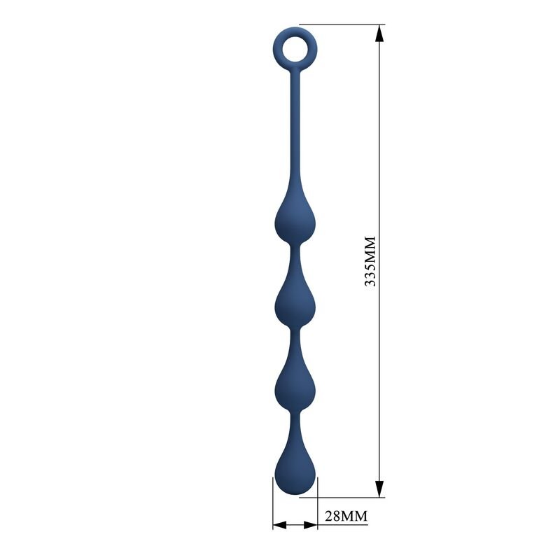 MR PLAY - BOLAS ANALES SILICONA AZUL TALLA M -Ø- 33 CM - Image 5