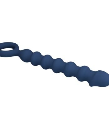 MR PLAY - BOLAS ANALES Y PLUG ANAL SILICONA AZUL -Ø- 3,4 CM - 28,5 CM - Imagem 5