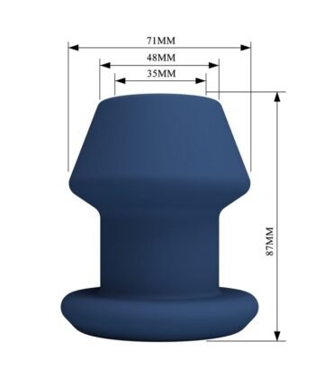 MR PLAY - JACK PLUG ANAL HUECO SILICONA AZUL TALLA M - Imagem 3