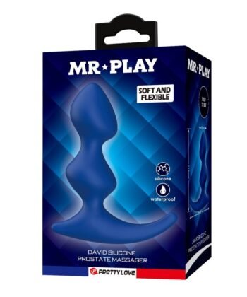 MR PLAY - PLUG ANAL AZUL ERGONÓMICO - Imagem 5