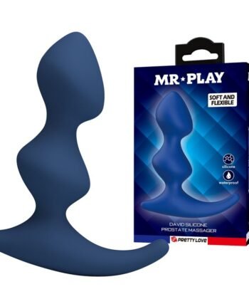 Visão alternativa de MR PLAY - PLUG ANAL AZUL ERGONÓMICO