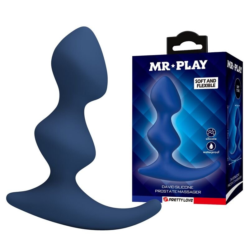 MR PLAY - PLUG ANAL AZUL ERGONÓMICO - Imagem 2