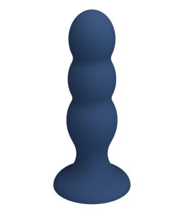 Visão alternativa de MR PLAY - PLUG ANAL CON 3 BOLAS METÁLICAS Y VENTOSA AZUL