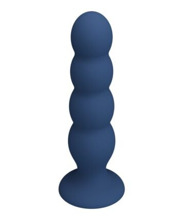 Visão alternativa de MR PLAY - PLUG ANAL CON 4 BOLAS METÁLICAS Y VENTOSA AZUL