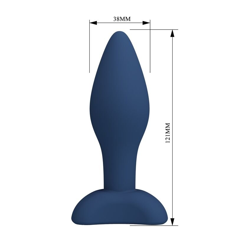 MR PLAY - PLUG ANAL CÓNICO SILICONA AZUL - Imagem 5