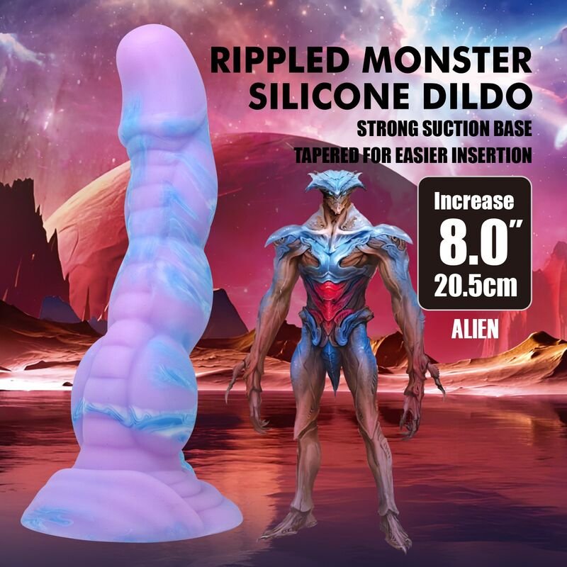 POWER MONSTERS - DILDO DE SILICONE ALIEN FANTASY 20,5 CM Ø 4,8 CM - Image 2
