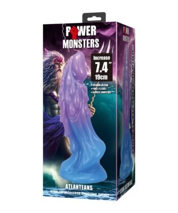 Visão alternativa de POWER MONSTERS - DILDO REALISTA ATLANTEANS COM VENTOSA 19 CM Ø 5 CM AZUL E ROXO