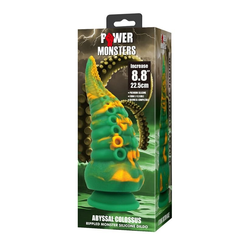 POWER MONSTERS - ABYSSAL COLOSSUS BICOLOR FANTASY SILICONE DILDO 22,5 CM Ø 6 CM - Image 2