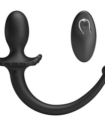 MR PLAY - VIBRADOR ANAL E PERÍNEO COM CONTROLE REMOTO SEM FIO, PRETO
