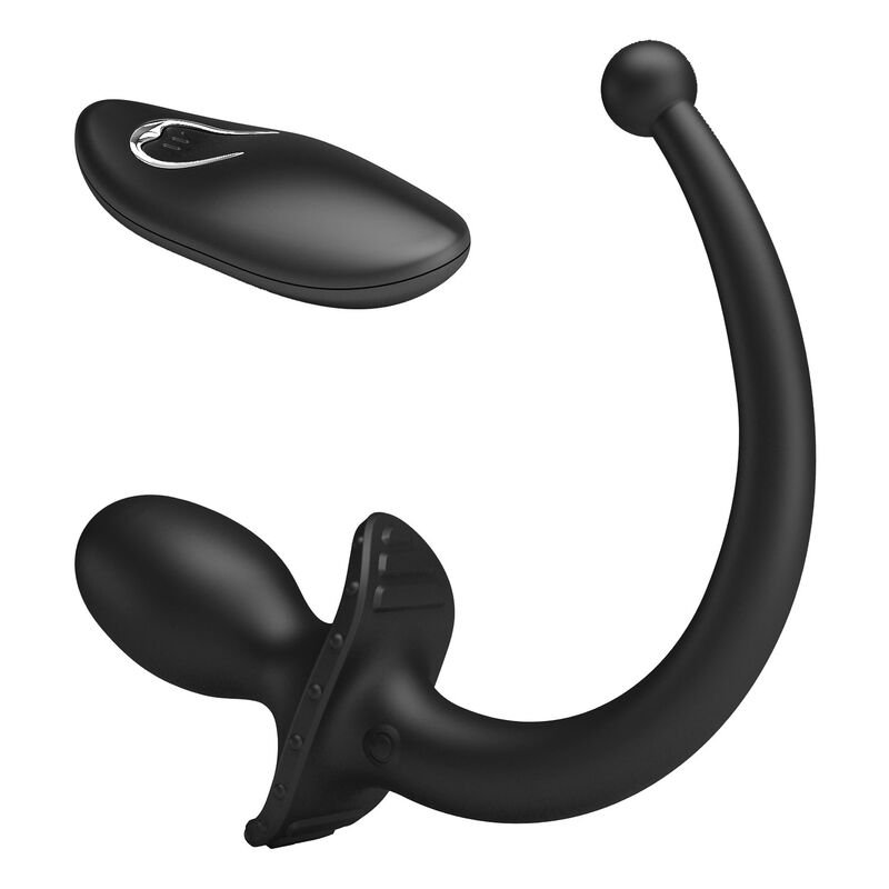MR PLAY - VIBRADOR ANAL E PERÍNEO COM CONTROLE REMOTO SEM FIO, PRETO - Imagem 2
