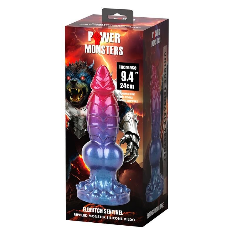 POWER MONSTERS - ELDRITCH SENTINEL BICOLOR FANTASIA DILDO DE SILICONE 24 CM Ø 5 CM - Image 4