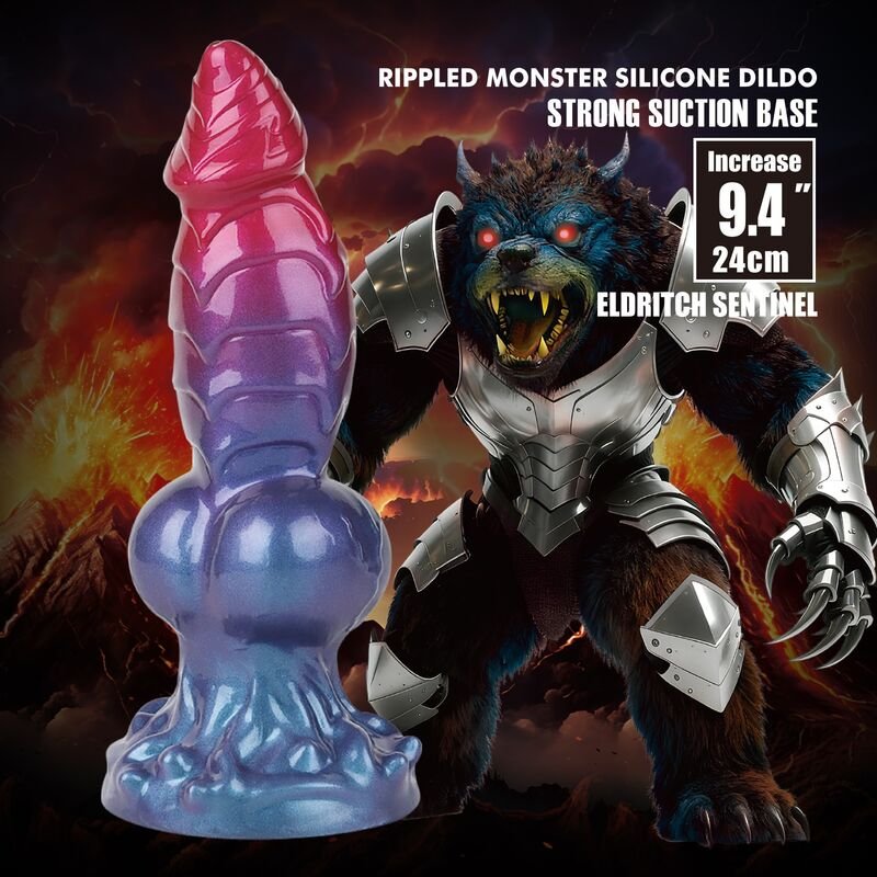 POWER MONSTERS - ELDRITCH SENTINEL BICOLOR FANTASIA DILDO DE SILICONE 24 CM Ø 5 CM - Image 2