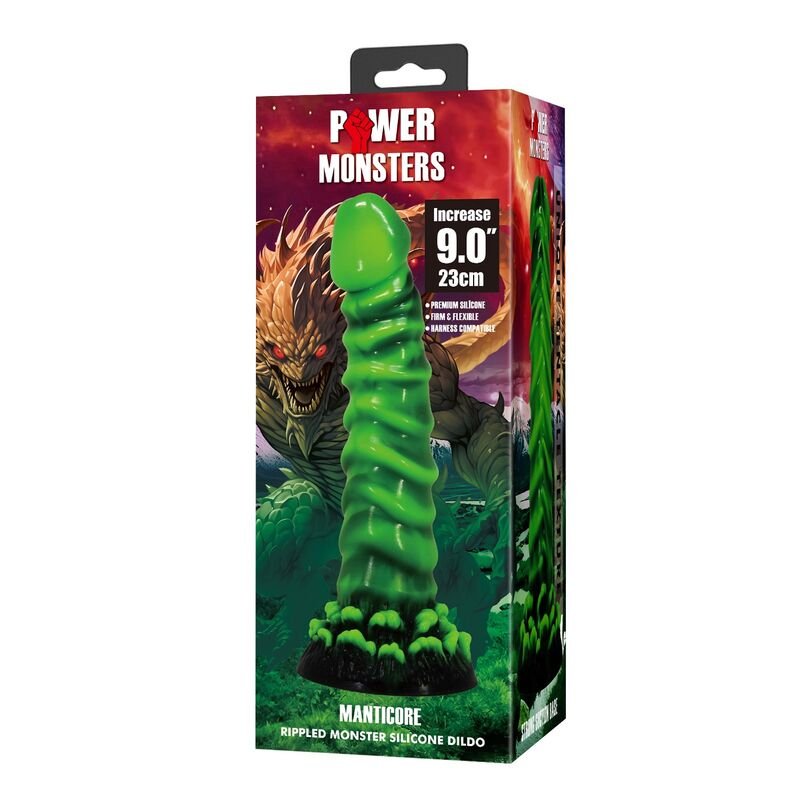 POWER MONSTERS - MANTICORE FANTASY DILDO DE SILICONE 23 CM Ø 5 CM - Imagem 2