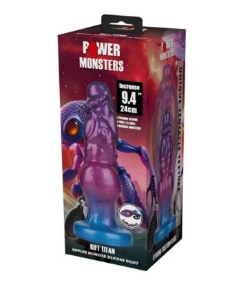 Visão alternativa de POWER MONSTERS - RIFT TITAN BICOLOR DILDO DE SILICONE INFLÁVEL FANTASIA 24 CM Ø 5 CM