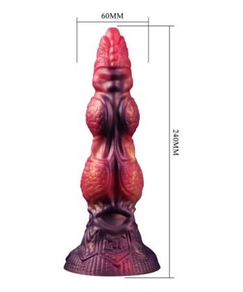 Visão alternativa de POWER MONSTERS - SAVAGE BEASTLORD TRICOLOR FANTASY SILICONE DILDO 24 CM Ø 5 CM