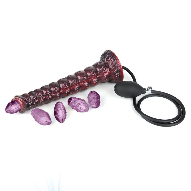 POWER MONSTERS - VOIDCLAW BRUTE BICOLOR DILDO DE SILICONE INFLÁVEL FANTASIA 29 CM Ø 5,7 CM - Imagem 2