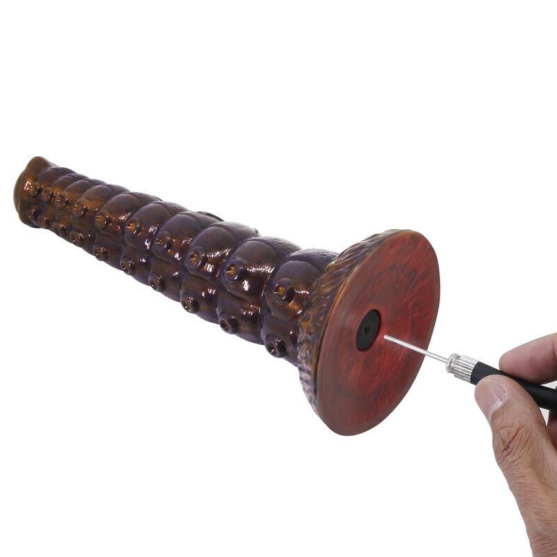 POWER MONSTERS - VOIDCLAW BRUTE BICOLOR DILDO DE SILICONE INFLÁVEL FANTASIA 29 CM Ø 5,7 CM - Imagem 3