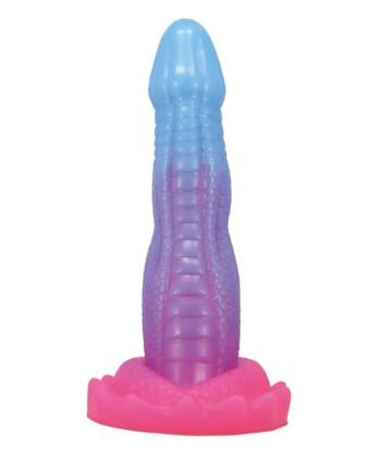 POWER MONSTERS - DILDO FANTASIA VOID PYTHON COM VENTOSA 20,5 CM Ø 5,2 CM AZUL, ROXO E ROSA
