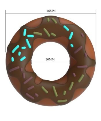 PRETTY LOVE - ANEL DE PÊNIS SUPER DONUT MARROM - Imagem 2