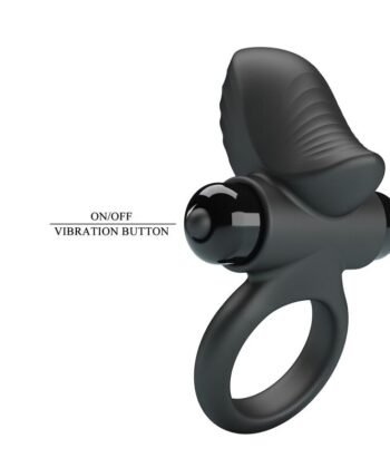 PRETTY LOVE - ANEL VIBRATÓRIO PARA PÊNIS ADRIEN COM 10 FUNÇÕES - PRETO