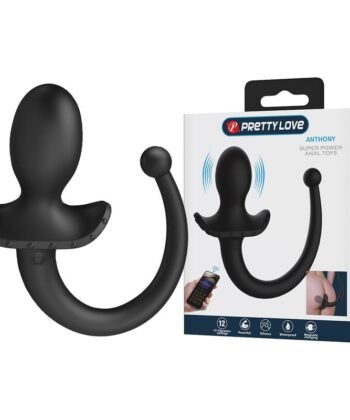 PRETTY LOVE - VIBRADOR ANAL E PERÍNEO COM CONTROLE POR APLICATIVO ANTHONY, PRETO - Imagem 5