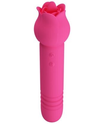 PRETTY LOVE - CHALEY VIBRADOR RECARREGÁVEL PARA ORAL, PULSO E ESTIMULAÇÃO CLITÓRICA ROSA