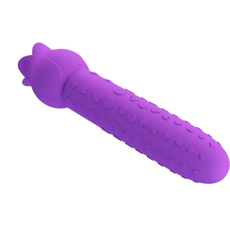 PRETTY LOVE - Vibrador estimulador oral e clitoriano recarregável DANNELL, roxo - Imagem 4