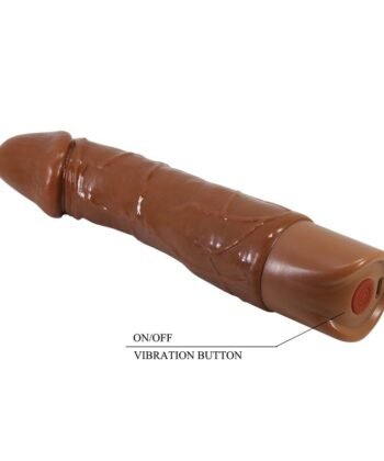 PRETTY LOVE - VIBRADOR REALISTA DONALD 19,5 CM Ø 4 CM MARROM