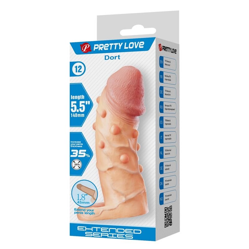 PRETTY LOVE - MANGA EXTENSORA DE PÊNIS DORT 14 CM Ø 4 CM NATURAL - Image 2
