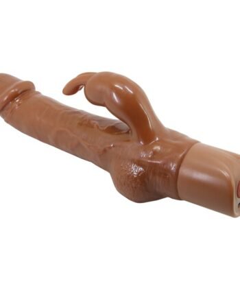 PRETTY LOVE - VIBRADOR REALISTA EM FORMATO DE COELHO ELLISON 22,6 CM Ø 4,2 CM MARROM - Imagem 2