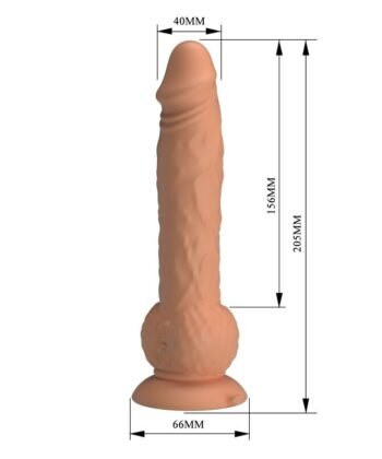 PRETTY LOVE - EREN DILDO VIBRATÓRIO COM EMPURRAÇÃO 20,5 CM Ø 4,5 CM NATURAL - Imagem 2