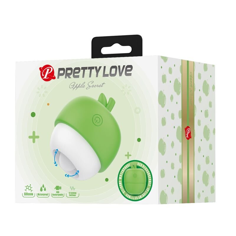 PRETTY LOVE - ESTIMULADOR CLITORIANO RECARREGÁVEL COM EFEITO DE LÍNGUA VERDE - Imagem 2
