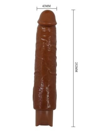 PRETTY LOVE - VIBRADOR REALISTA GAVIN 25 CM Ø 5 CM MARROM - Imagem 4
