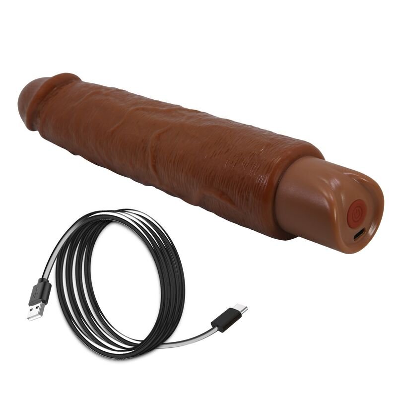 PRETTY LOVE - VIBRADOR REALISTA GAVIN 25 CM Ø 5 CM MARROM - Imagem 3