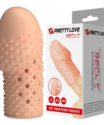 PRETTY LOVE - CAPA PENIANA PARA NERD DEIXE SEU PÊNIS MAIS GROSSO COR NATURAL - Imagem 2
