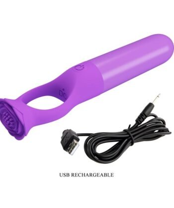 PRETTY LOVE - MINI VIBRADOR MASSAGEADOR RECARREGÁVEL GIANA ROXO - Imagem 5
