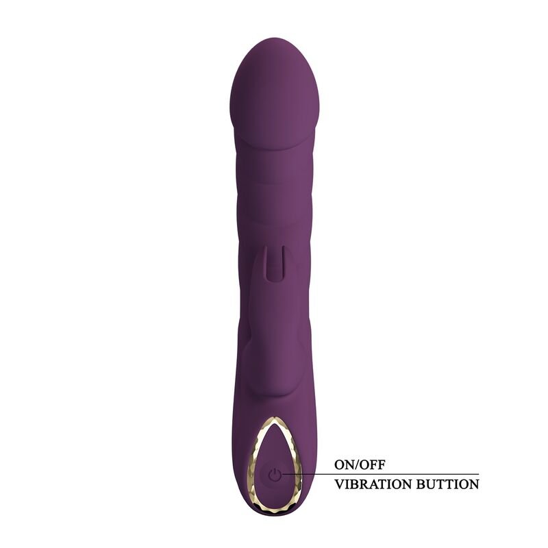 PRETTY LOVE - VIBRADOR COELHO RECARREGÁVEL HARPER COM 10 FUNÇÕES - ROXO - Imagem 3